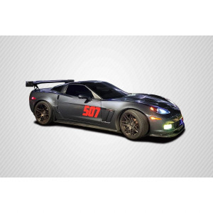 2005-2013 Chevrolet Corvette C6 GT500 Side Skirt Splitters - 2 Piece - image 1