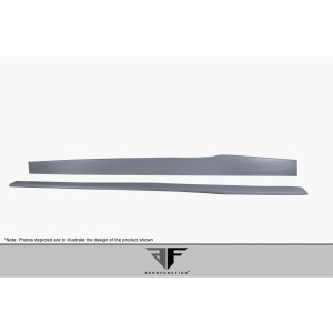 2014-2020 BMW 4 Series F32 AF-1 Wide Body Side Spliters ( GFK ) - 2 Piece ( Must be used with Couture M Sport Look Side Skirts ) (S) - image 1