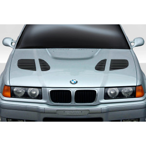 1992-1998 BMW 3 Series M3 E36 4DR Duraflex GTR Hood - 1 Piece - image 1