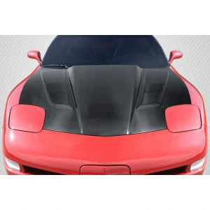 1997-2004 Chevrolet Corvette H Design Carbon Fiber Hood - image 1