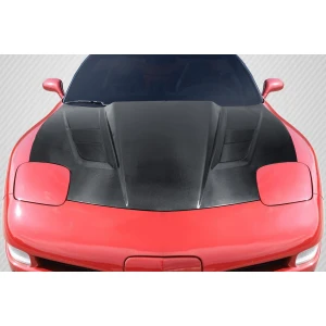 1997-2004 Chevrolet Corvette C5 DriTech H Design Hood - 1 Piece - image 1
