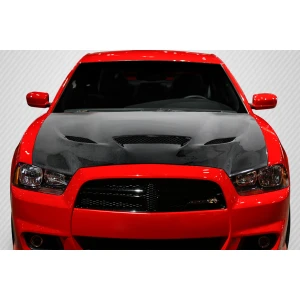 2011-2014 Dodge Charger DriTech Hellcat Look Hood - 1 Piece - image 1