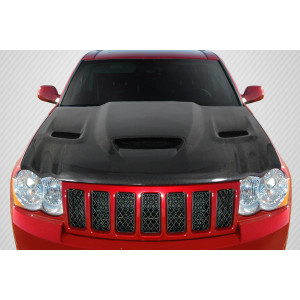 2005-2010 Jeep Grand Cherokee Carbon Creations DriTech Hellcat look Hood - 1 Piece - image 1 2005-2010 Jeep Grand Cherokee Carbon Creations DriTech Hellcat look Hood - 1 Piece - image 1