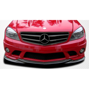 2008-2011 Mercedes C63 W204 Carbon Creations L-Sport Front Under Spoiler Air Dam Lip Splitter - 1 Piece - image 1