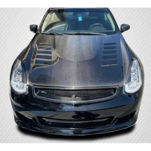 2003-2007 Infiniti G Coupe G35 Carbon Creations DriTech O Design Hood - 1 Piece - image 1 2003-2007 Infiniti G Coupe G35 Carbon Creations DriTech O Design Hood - 1 Piece - image 1