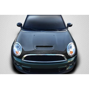 2007-2013 Mini Cooper Hatchback R56 Clubman R55 2009-2015 Cooper convertible R57 2012-2015 Cooper Coupe / Roadster R58 R59 DriTech S OEM Look Hood - 1 Piece - image 1