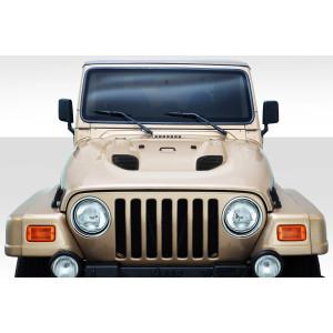 1997-2006 Jeep Wrangler Duraflex Power Dome Hood - 1 Piece - image 1 1997-2006 Jeep Wrangler Duraflex Power Dome Hood - 1 Piece - image 1