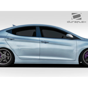2011-2015 Hyundai Elantra Racer Side Skirt Rocker Panels - 2 Piece - image 1