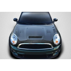 2007-2015 MINI Cooper Racer Carbon Fiber Hood - image 1