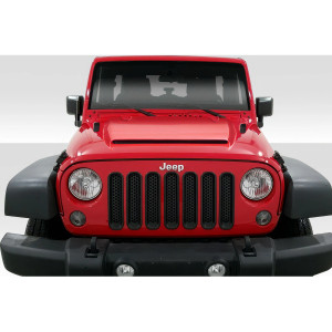 2007-2018 Jeep Wrangler Duraflex Rage Hood - 1 Piece - image 1