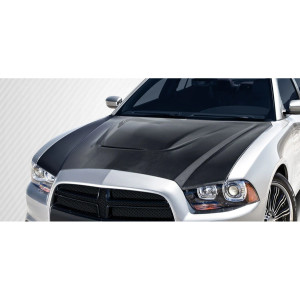 2011-2014 Dodge Charger DriTech SRT Look Hood - 1 Piece - image 1