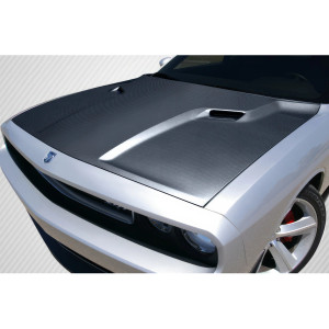 2008-2023 Dodge Challenger Carbon Creations SRT Look Hood - 1 Piece - image 1