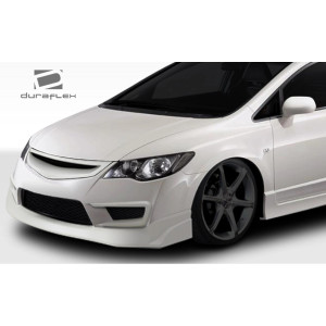 2006-2011 Honda Civic 4DR JDM Type JS Type R Conversion Front Lip Under Spoiler Air Dam - 1 Piece - image 1