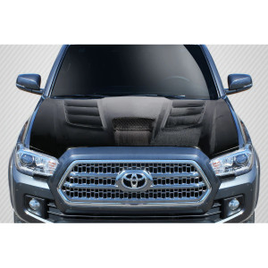 2012-2015 Toyota Tacoma Carbon Creations Viper Look Hood - 1 Piece - image 1