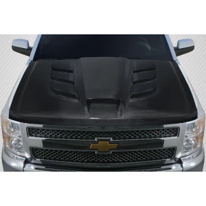 2007-2013 Chevrolet Silverado Viper Look Hood - 1 Piece - image 1