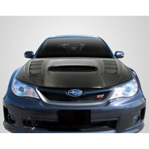 2008-2011 Subaru Impreza 2008-2014 WRX STI Carbon Creations DriTech VR-S Hood - 1 Piece - image 1