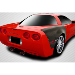 1997-2004 Chevrolet Corvette C5 2dr Carbon Creations ZR Edition Rear Fenders - 2 Piece - image 1