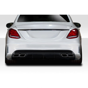 2015-2021 Mercedes C Class W205 C63 Look Rear Diffuser - 1 Piece ( For AMG Bumper only) (S) - image 1