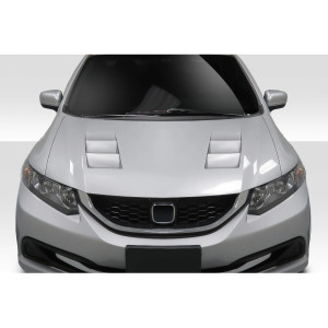 2012-2015 Honda Civic 4DR Duraflex TS-1 Hood - 1 Piece - image 1