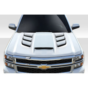 2014-2015 Chevrolet Silverado Duraflex Viper Look Hood - 1 Piece - image 1