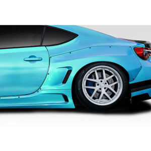 2013-2020 Scion FR-S Toyota 86 Subaru BRZ Wide Body GT500 V3 Rear Fender Flares - 2 Piece - image 1
