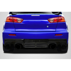 2008-2015 Mitsubishi Lancer Evo X Carbon Creations DriTech OEM Look Rear Diffuser - 1 Piece - image 1