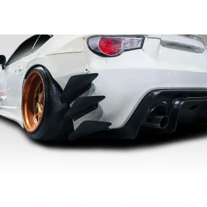 2013-2020 Scion FR-S Toyota 86 Subaru BRZ GT500 V3 Rear Bumper Canards - 6 Piece - image 1