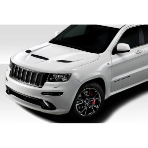 2011-2022 Jeep Grand Cherokee Duraflex Hellcat Look Hood - 1 Piece - image 1