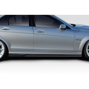 2008-2014 Mercedes C Class C63 W204 AF-1 Side Skirts Rocker Panels ( GFK ) - 2 Piece - image 1