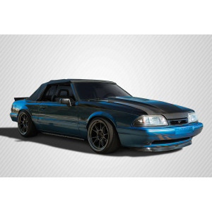1987-1993 Ford Mustang Carbon Creations 2" Cowl Hood - 1 Piece - image 1