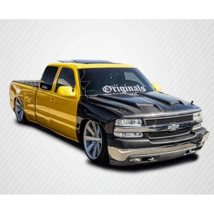 1999-2002 Chevrolet Silverado 2000-2006 Tahoe Suburban Dual Ram Air Hood - 1 Piece - image 1