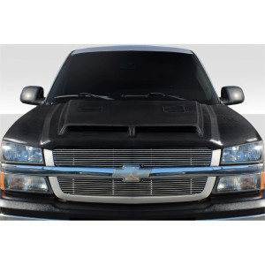 2002-2006 Chevrolet Avalanche (w/o cladding) 2003-2005 Silverado Carbon Creations GT500 Hood - 1 Piece - image 1 2002-2006 Chevrolet Avalanche (w/o cladding) 2003-2005 Silverado Carbon Creations GT500 Hood - 1 Piece - image 1