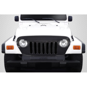 1997-2006 Jeep Wrangler Carbon Creations Predator Grille - 1 Piece (S) - image 1 1997-2006 Jeep Wrangler Carbon Creations Predator Grille - 1 Piece (S) - image 1