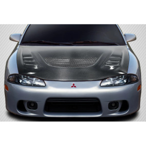 1995-1999 Mitsubishi Eclipse Eagle Talon Carbon Creations Evo GT Hood - 1 Piece - image 1