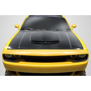 2008-2023 Dodge Challenger TA Look Carbon Fiber Hood - image 1