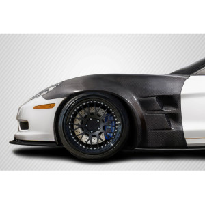 2005-2013 Chevrolet Corvette C6 Carbon Creations ZR2 Front Fenders - 2 Piece - image 1