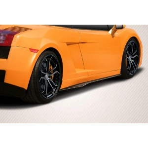 2004-2008 Lamborghini Gallardo LP570 Look Carbon Fiber Side Skirts - image 1