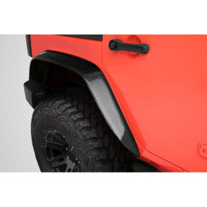 2007-2018 Jeep Wrangler JK Carbon Creations Rugged Rear Fenders - 2 Piece - image 1