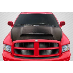 2002-2008 Dodge Ram Demon Look Carbon Fiber Hood - image 1