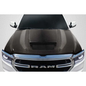 2019-2025 Dodge Ram SRT Ram Air Carbon Fiber Hood - image 1