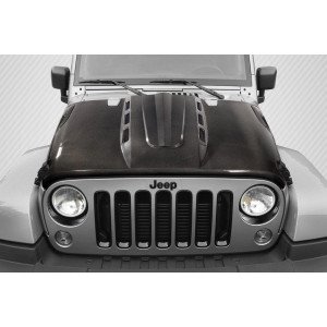 2007-2018 Jeep Wrangler JK Avenger Hood - 1 Piece - image 1