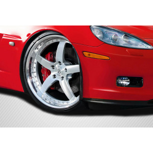 2005-2013 Chevrolet Corvette C6 ZR Front Fender Spats - 2 Piece - image 1