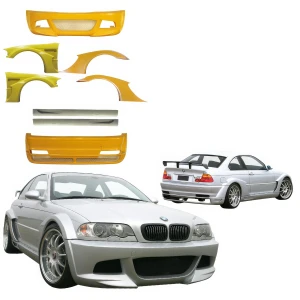 FRP LDES Wide Body Kit 8pc > BMW 3-Series (E46) 1999-2005 > 2dr - image 1