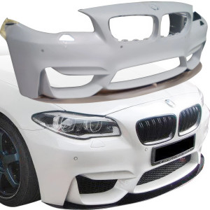 ModeloDrive FRP Type-M4 Style Front Bumper and Lip 2pc > BMW 5-Series (F10) 2011-2016 > 4dr - image 1
