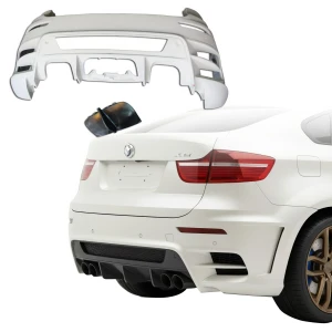 FRP LUMM Rear Bumper w Diffuser > BMW X6 2008-2014 > 5dr - image 1