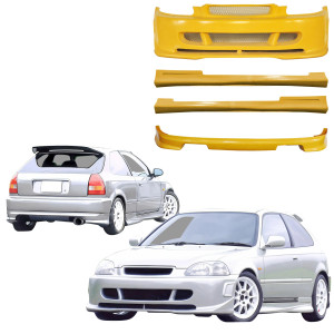 FRP ZEA Body Kit 4pc > Honda Civic (EK9) 1996-1998 > 3-Door Hatch - image 1