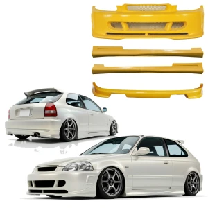 FRP ZEA Body Kit 4pc > Honda Civic (EK9) 1996-1998 > 3-Door Hatch - image 1