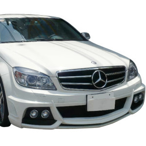 FRP WAL BISO Front Bumper /w Housings > Mercedes-Benz C-Class (W204) 2008-2011 > 4-Door Sedan - image 1