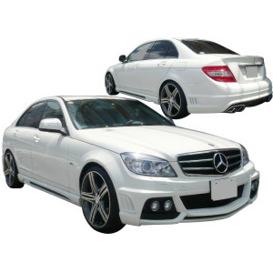 FRP WAL BISO Body Kit 4pc > Mercedes-Benz C-Class (W204) 2008-2011 > 4-Door Sedan - image 1
