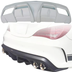 FRP PIEC Rear Diffuser > Mercedes-Benz CLA-Class (C117) 2014-2017 > only fits Sport Package Bumper - image 1